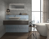 FROST NAVY BLUE SATIN 50X250